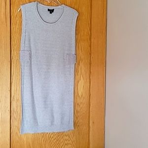 Lumbered light gray sweater tunic